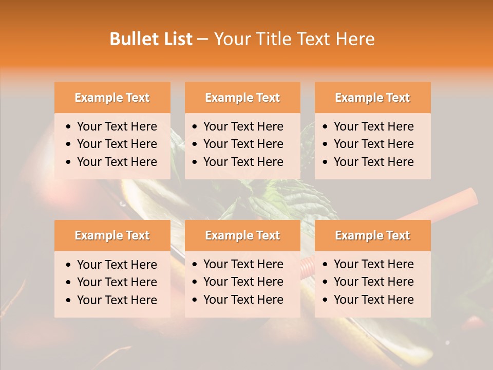 Shot Cola Cube PowerPoint Template