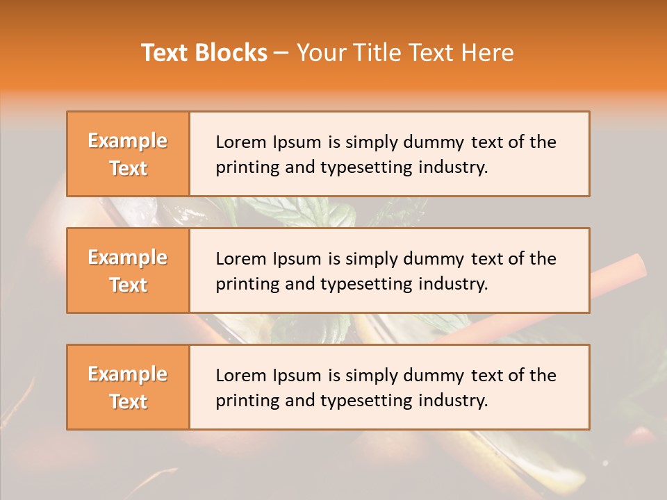 Shot Cola Cube PowerPoint Template