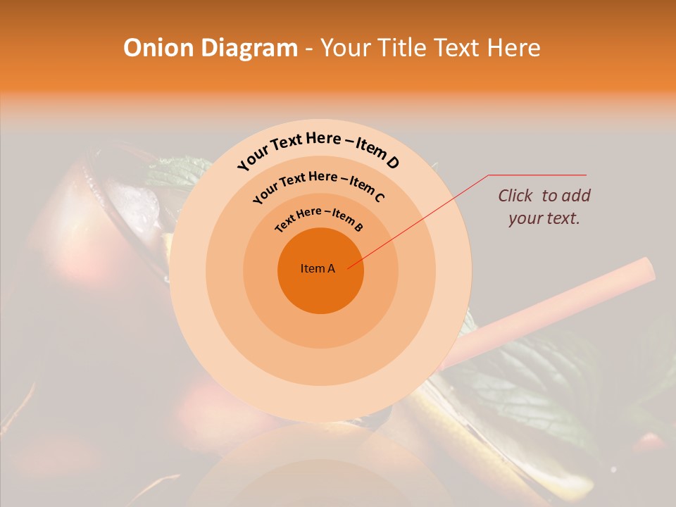 Shot Cola Cube PowerPoint Template