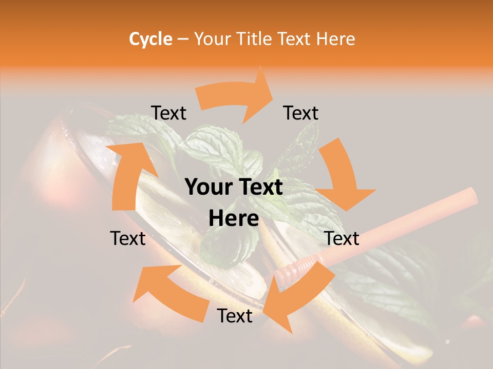 Shot Cola Cube PowerPoint Template