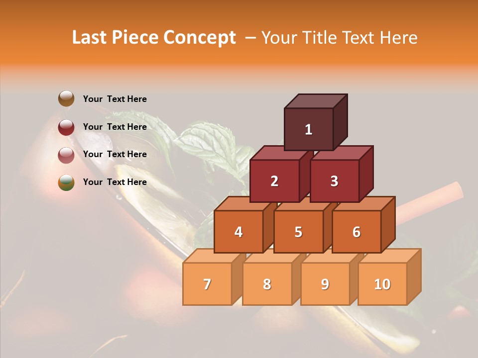 Shot Cola Cube PowerPoint Template