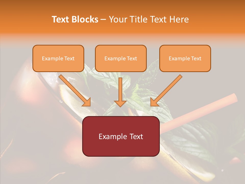 Shot Cola Cube PowerPoint Template