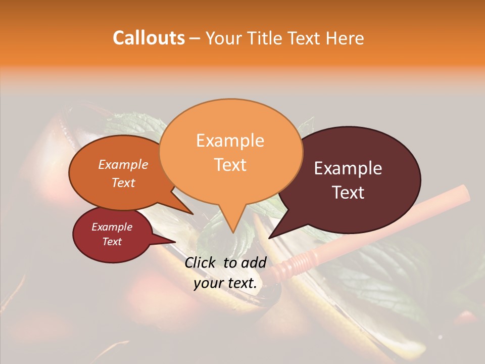 Shot Cola Cube PowerPoint Template