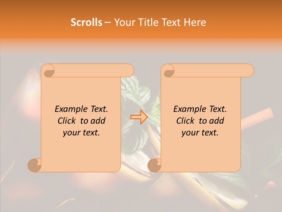 Shot Cola Cube PowerPoint Template
