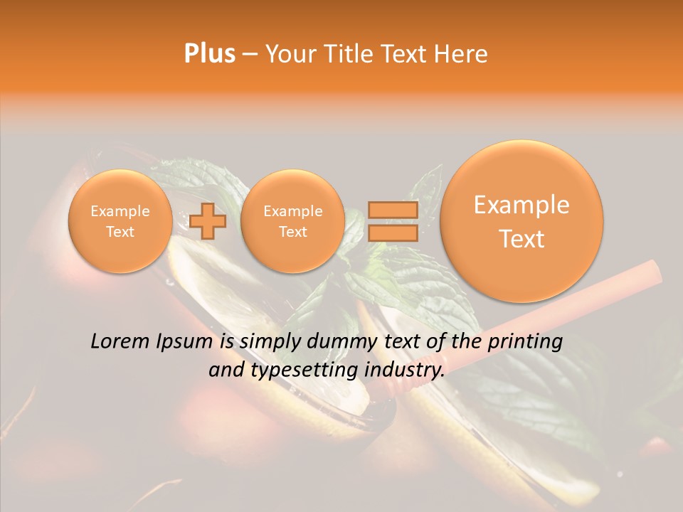 Shot Cola Cube PowerPoint Template