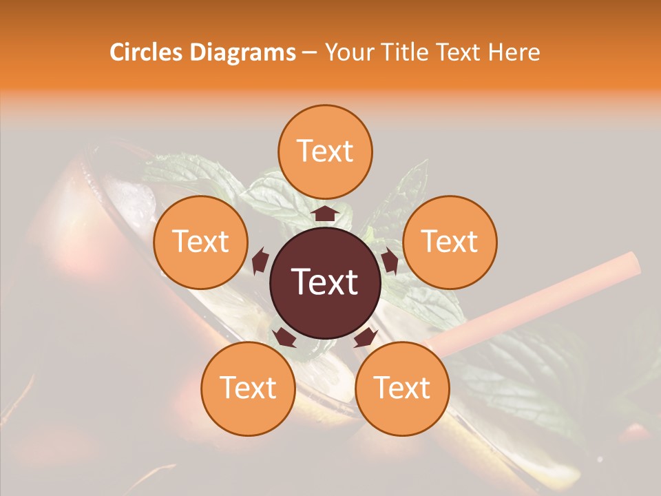 Shot Cola Cube PowerPoint Template