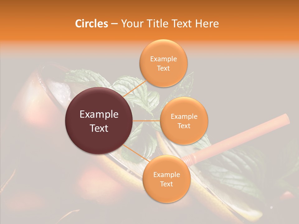 Shot Cola Cube PowerPoint Template