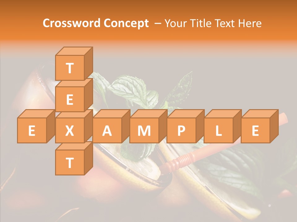 Shot Cola Cube PowerPoint Template