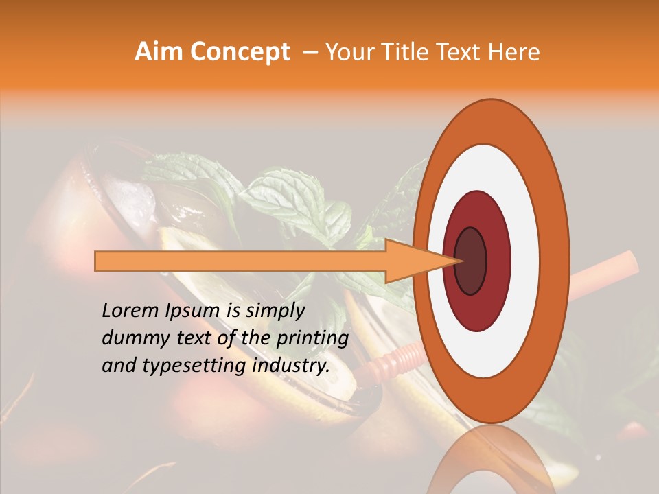 Shot Cola Cube PowerPoint Template