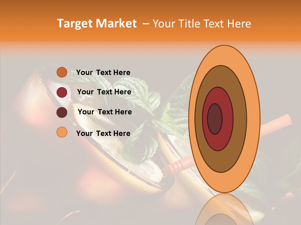 Shot Cola Cube PowerPoint Template