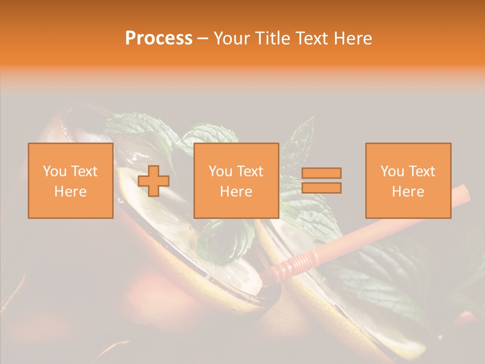 Shot Cola Cube PowerPoint Template