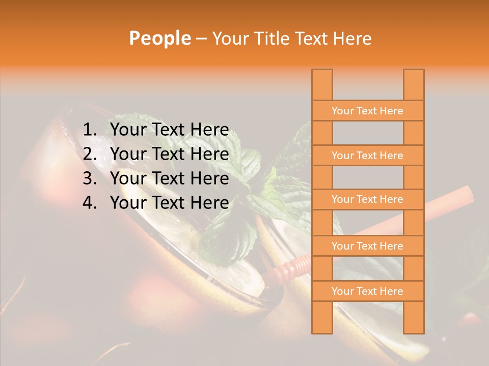 Shot Cola Cube PowerPoint Template