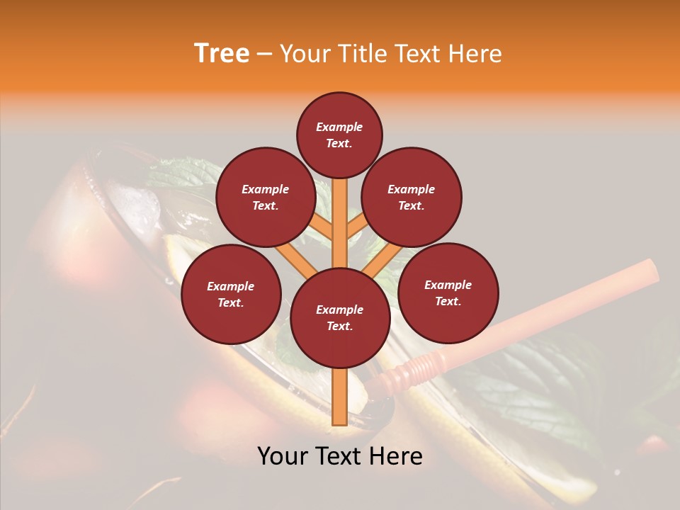 Shot Cola Cube PowerPoint Template