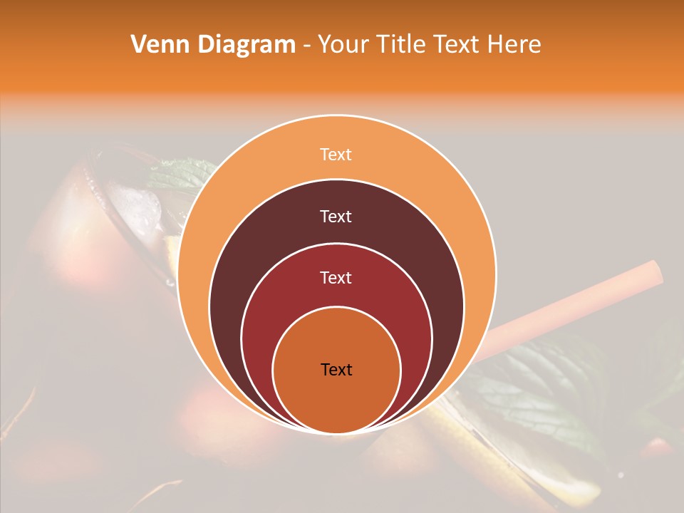 Shot Cola Cube PowerPoint Template