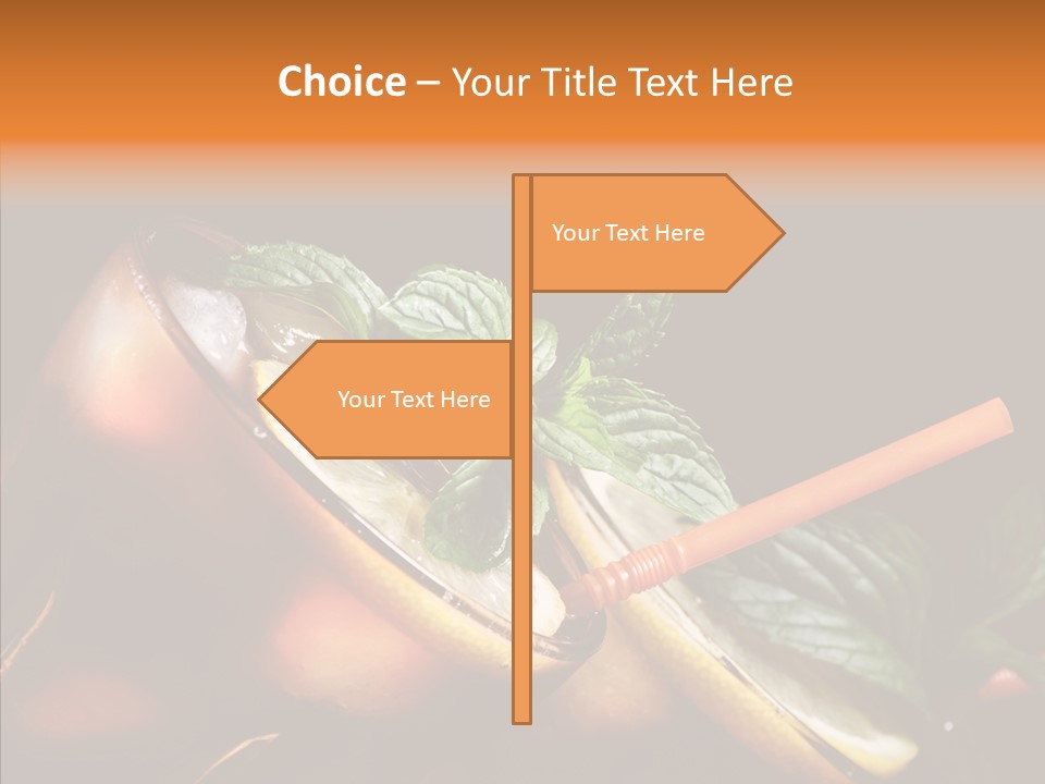 Shot Cola Cube PowerPoint Template