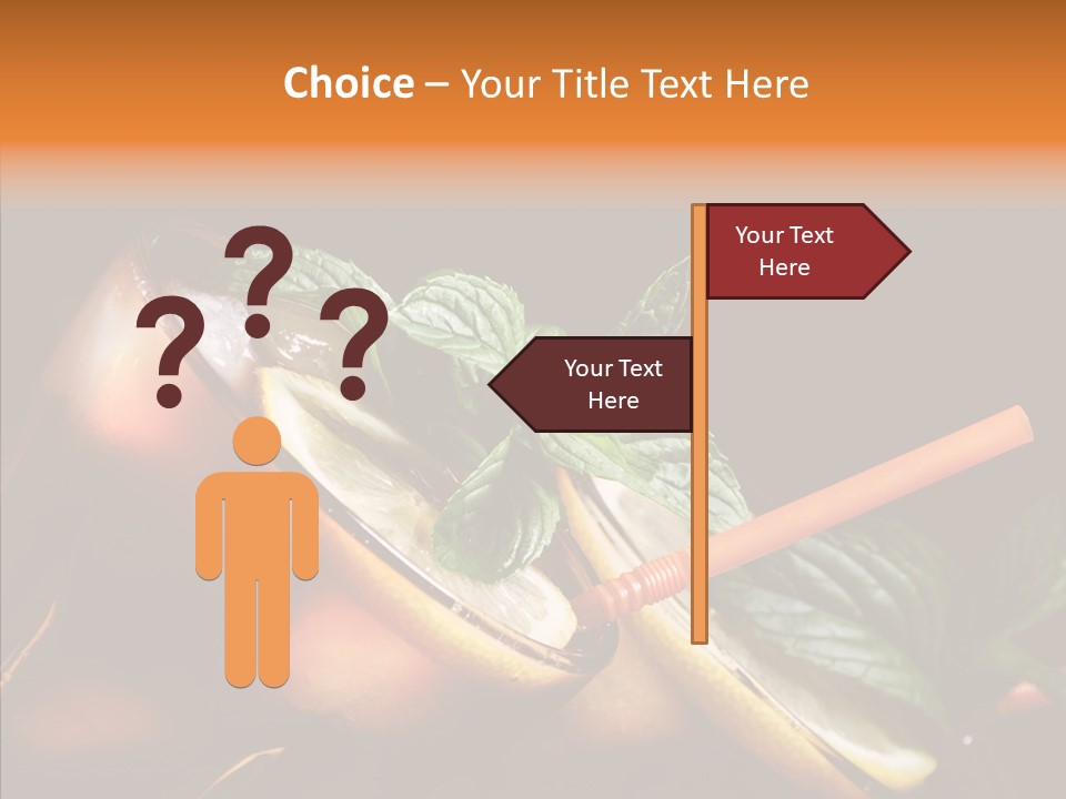 Shot Cola Cube PowerPoint Template