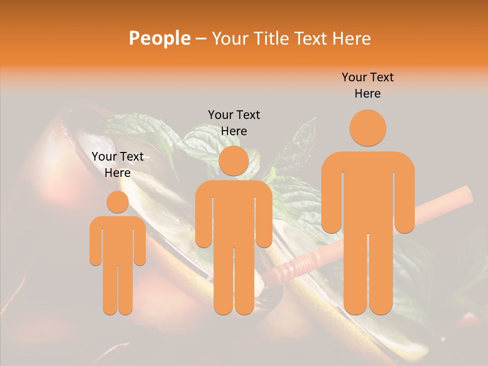 Shot Cola Cube PowerPoint Template