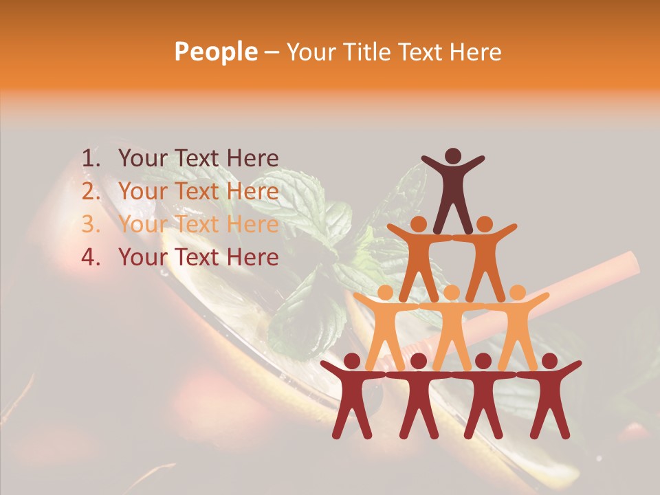 Shot Cola Cube PowerPoint Template