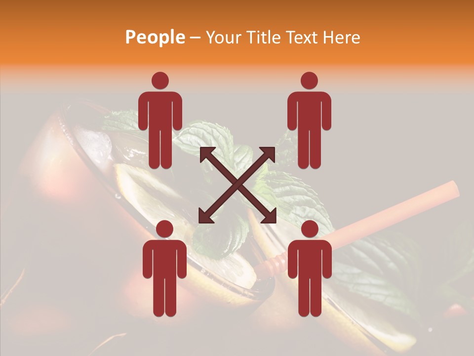 Shot Cola Cube PowerPoint Template