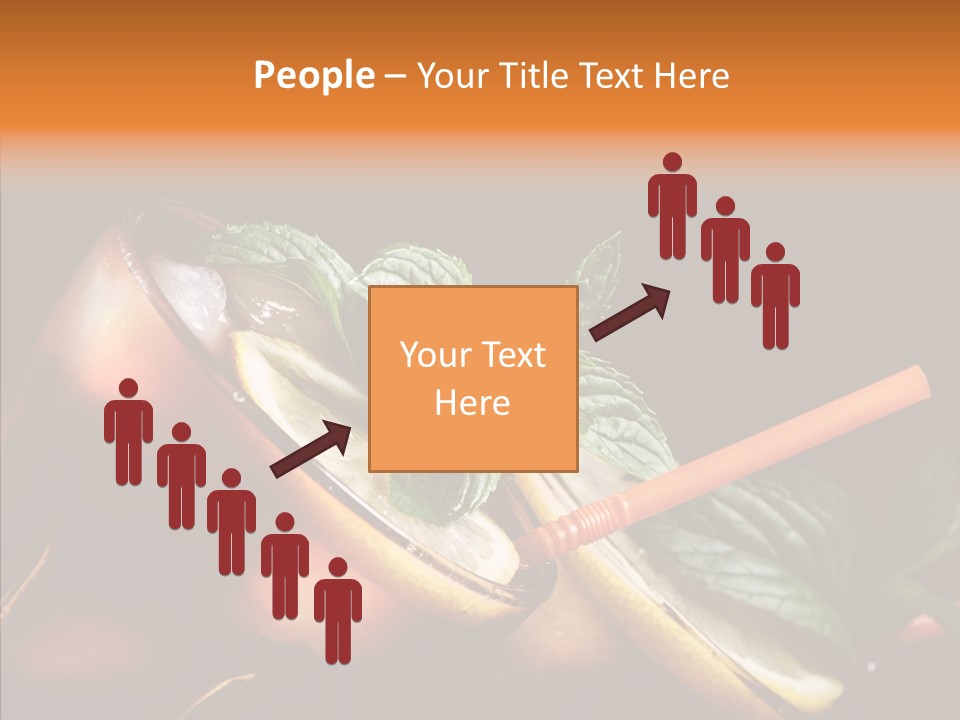 Shot Cola Cube PowerPoint Template