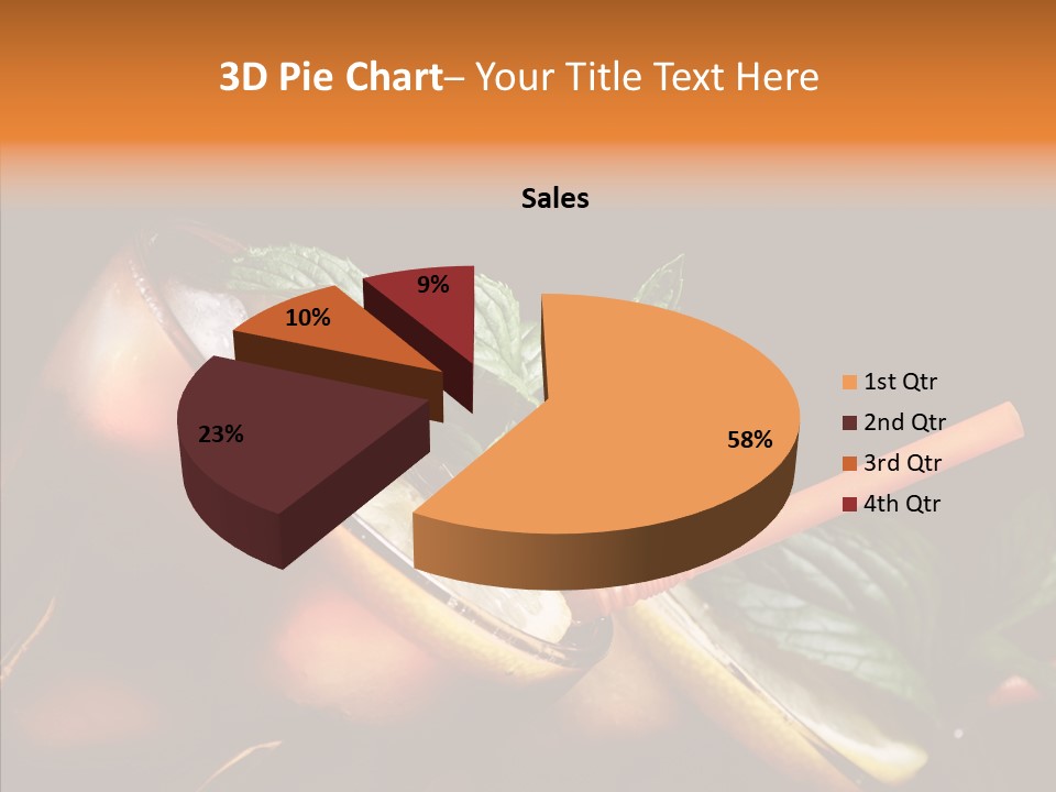 Shot Cola Cube PowerPoint Template