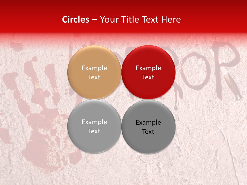 Sign Hand Print Scary PowerPoint Template