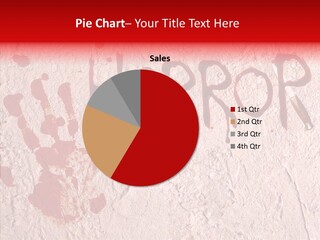 Sign Hand Print Scary PowerPoint Template