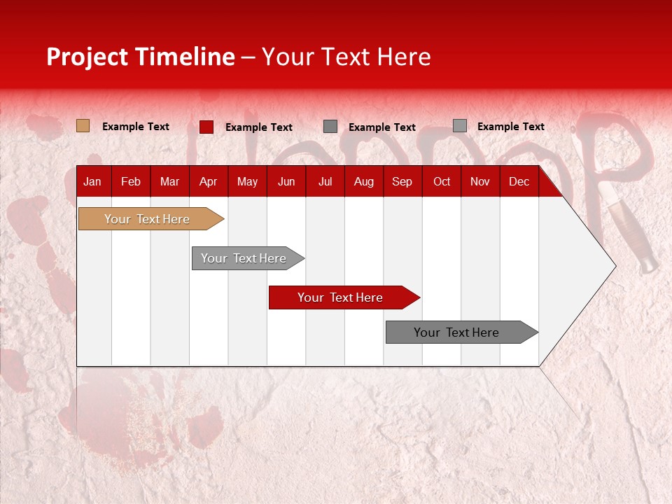 Sign Hand Print Scary PowerPoint Template