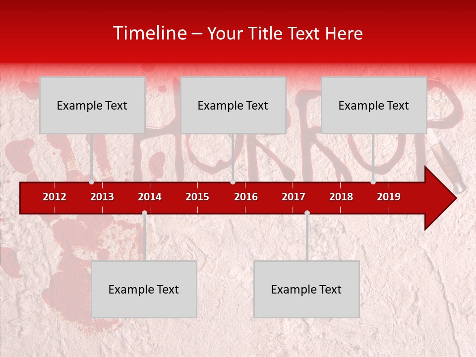 Sign Hand Print Scary PowerPoint Template
