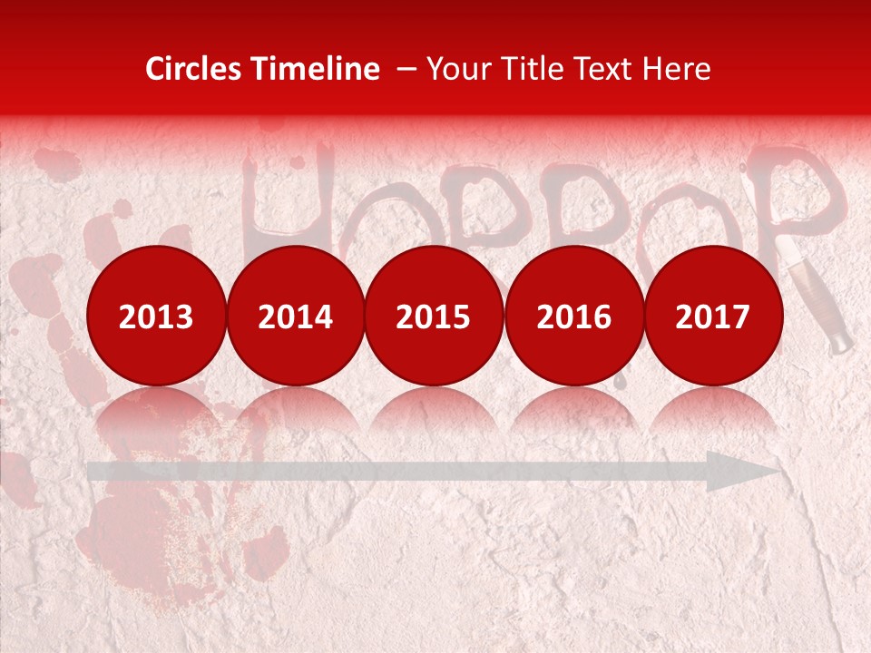 Sign Hand Print Scary PowerPoint Template