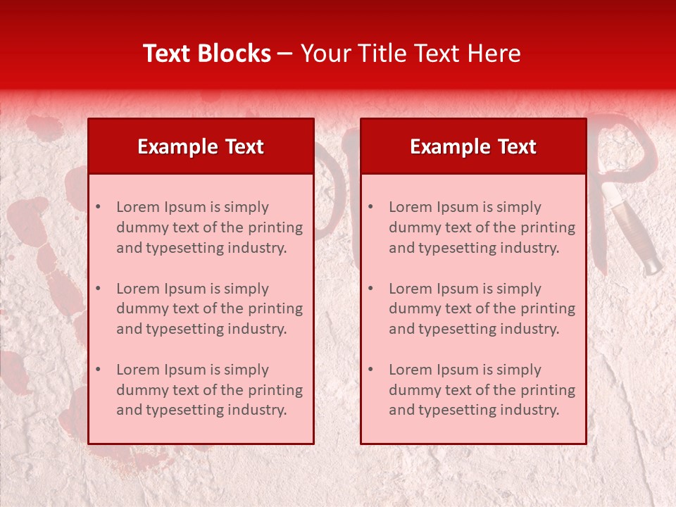 Sign Hand Print Scary PowerPoint Template