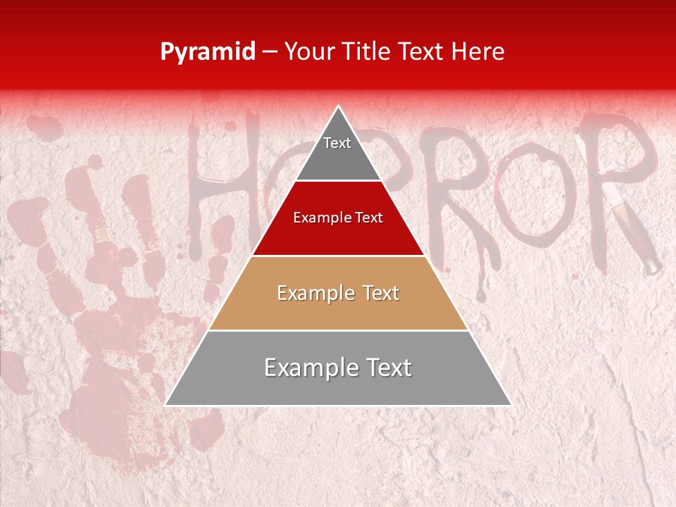 Sign Hand Print Scary PowerPoint Template