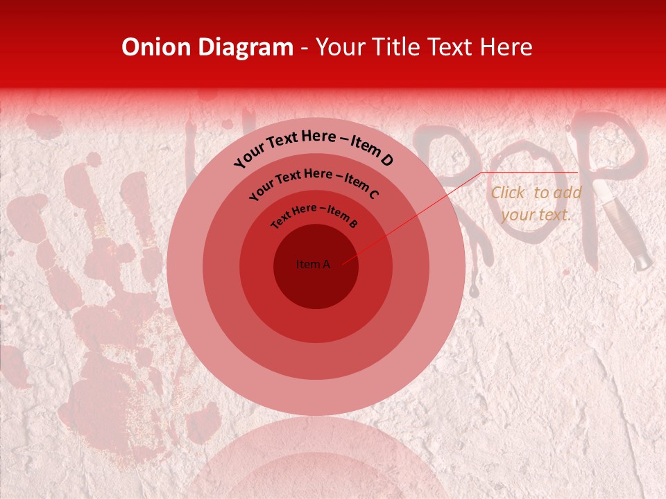 Sign Hand Print Scary PowerPoint Template