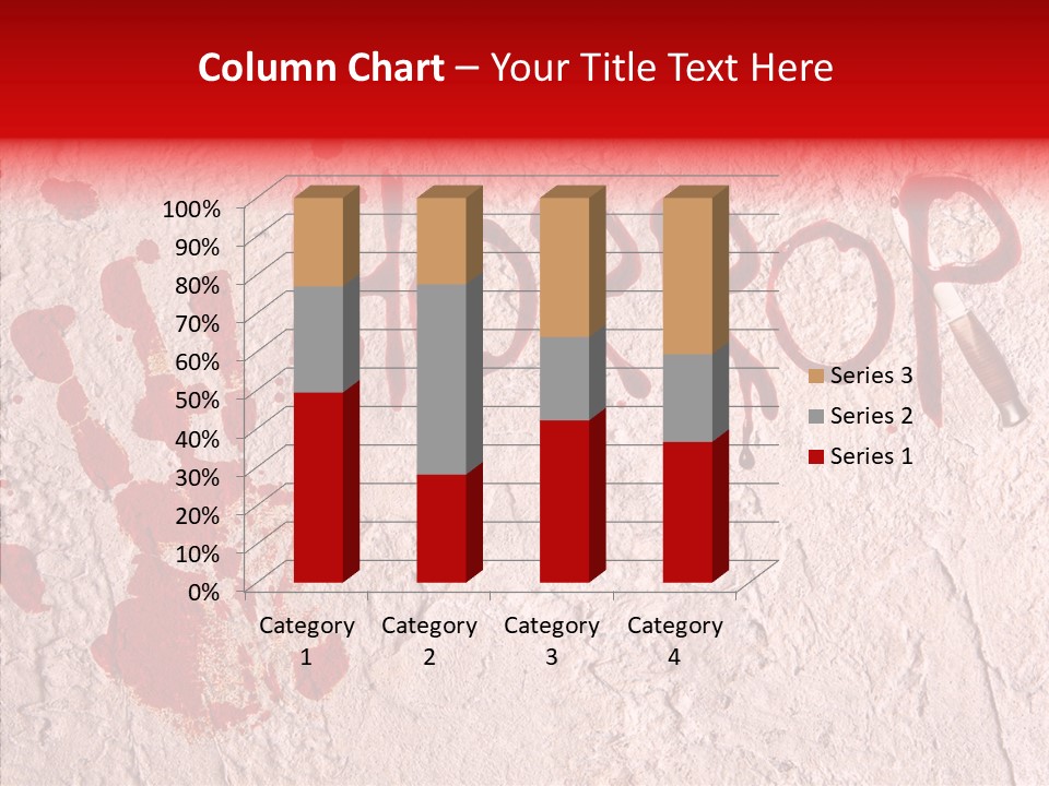 Sign Hand Print Scary PowerPoint Template