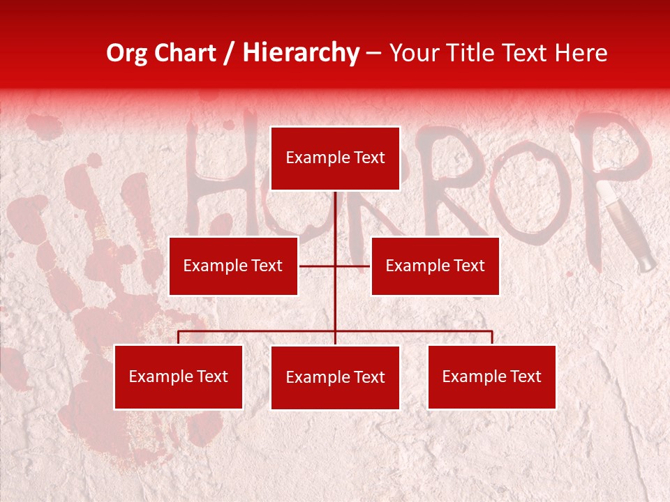 Sign Hand Print Scary PowerPoint Template