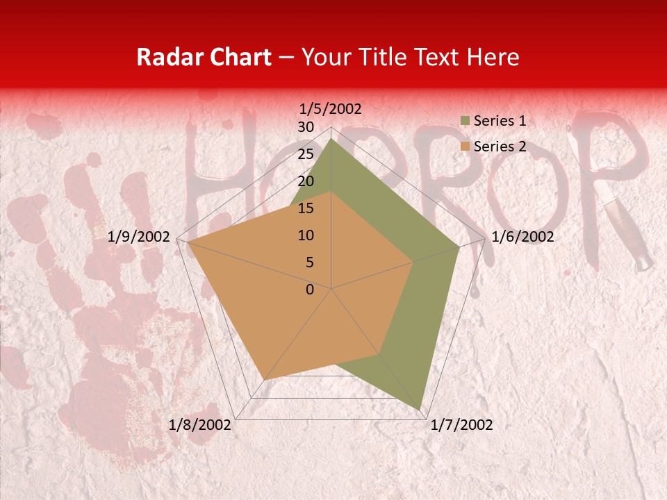 Sign Hand Print Scary PowerPoint Template