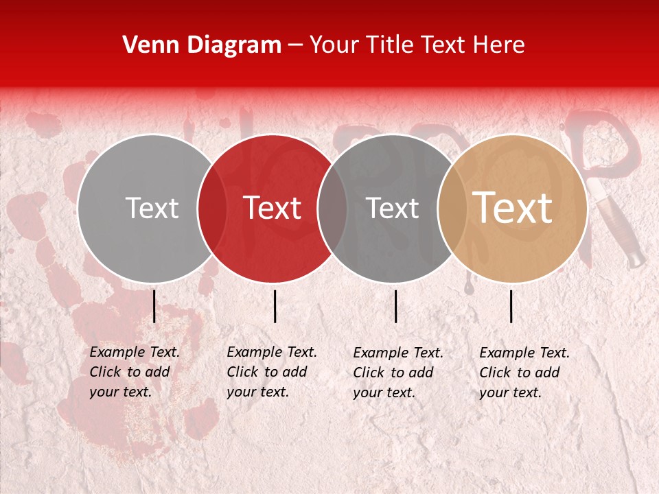 Sign Hand Print Scary PowerPoint Template