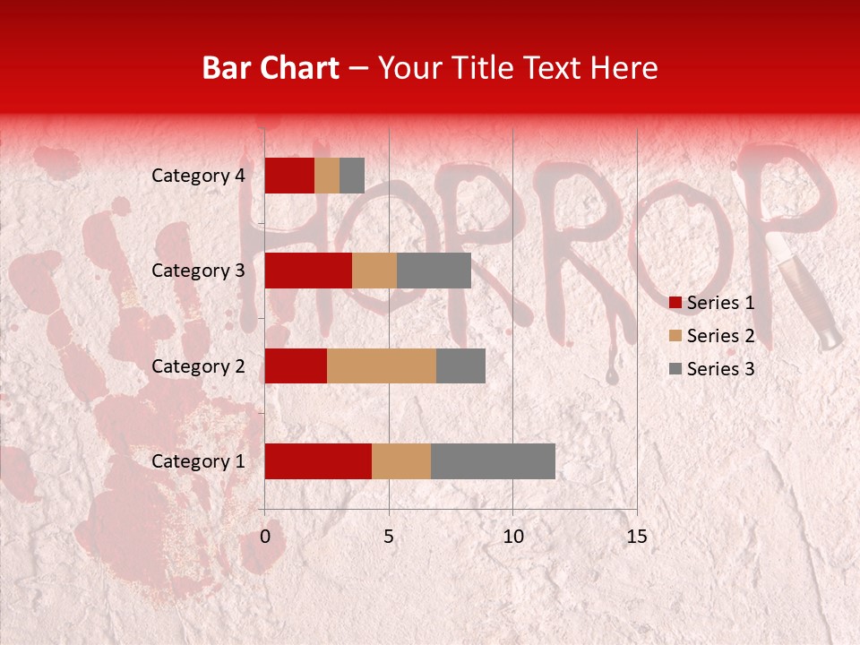 Sign Hand Print Scary PowerPoint Template