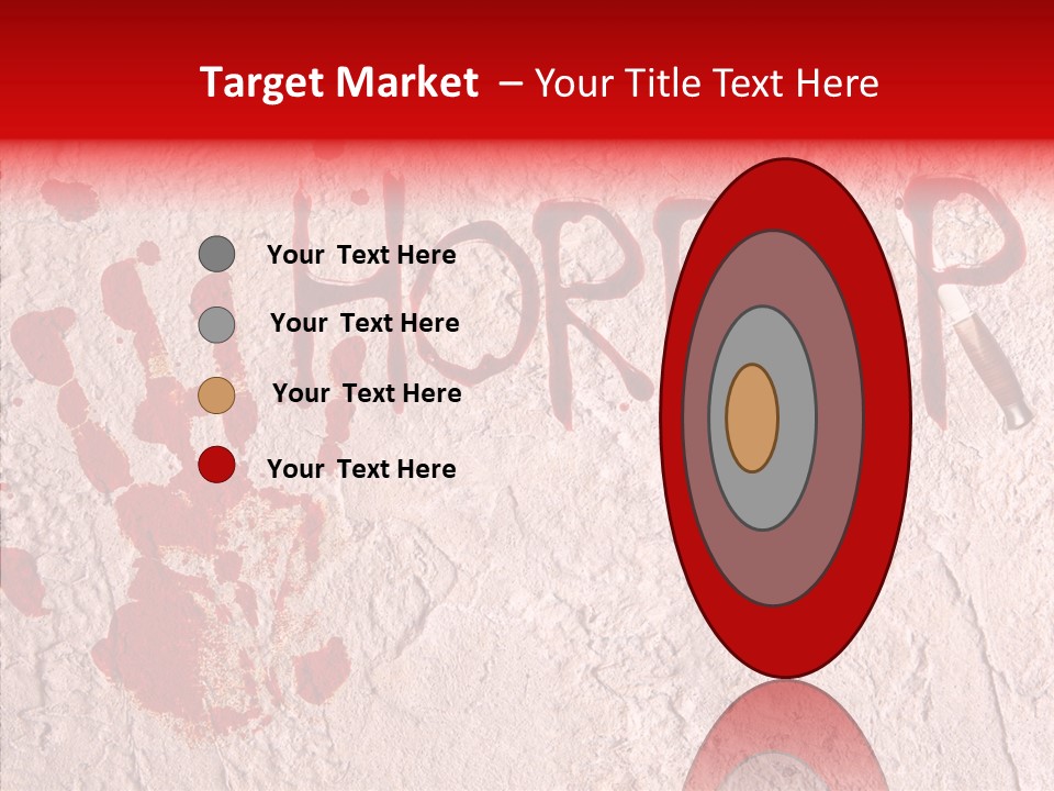 Sign Hand Print Scary PowerPoint Template