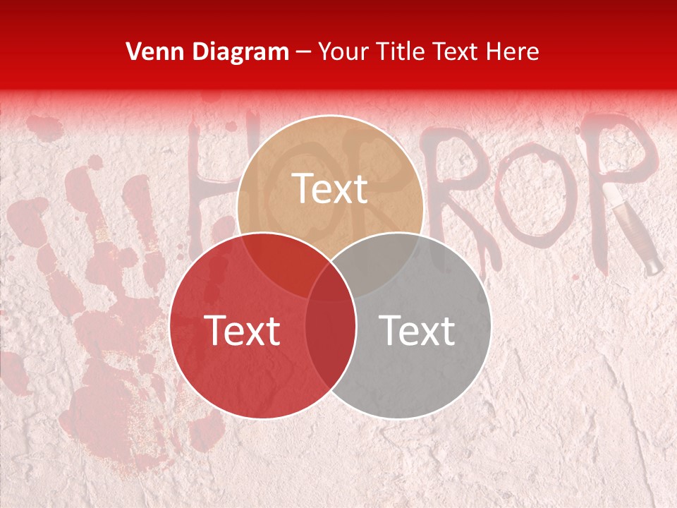 Sign Hand Print Scary PowerPoint Template