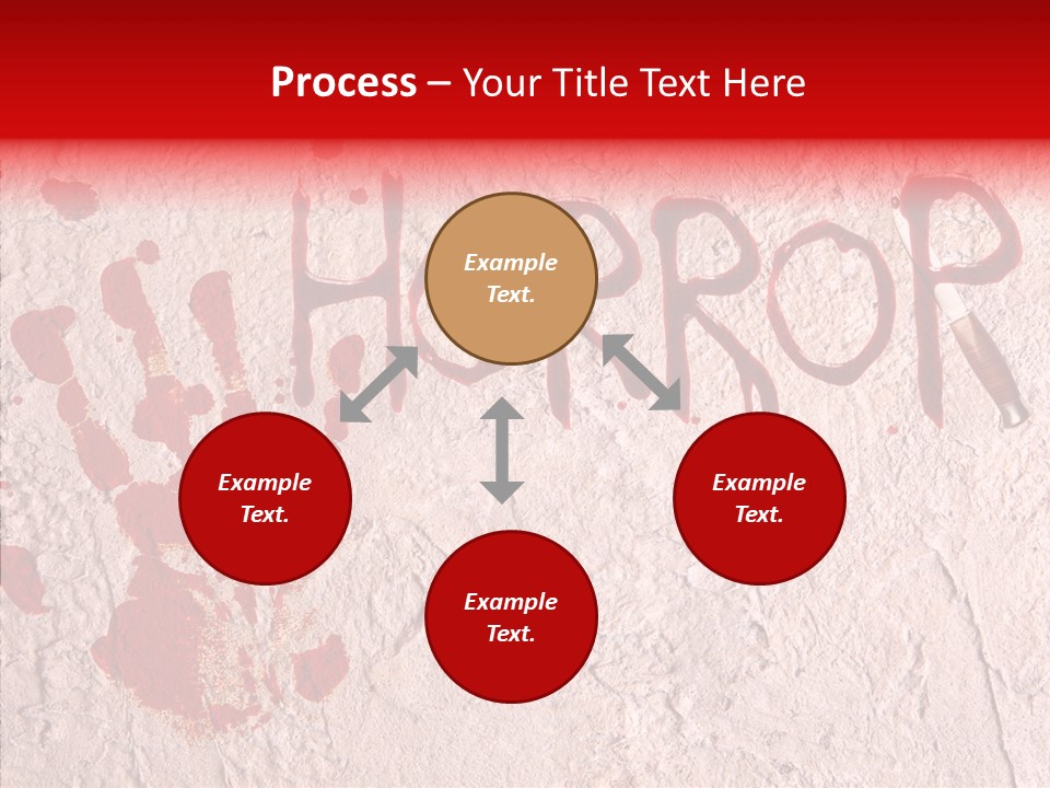 Sign Hand Print Scary PowerPoint Template