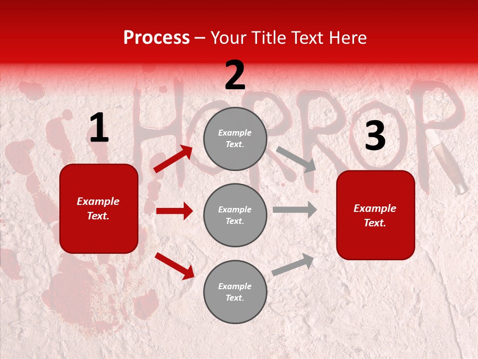Sign Hand Print Scary PowerPoint Template