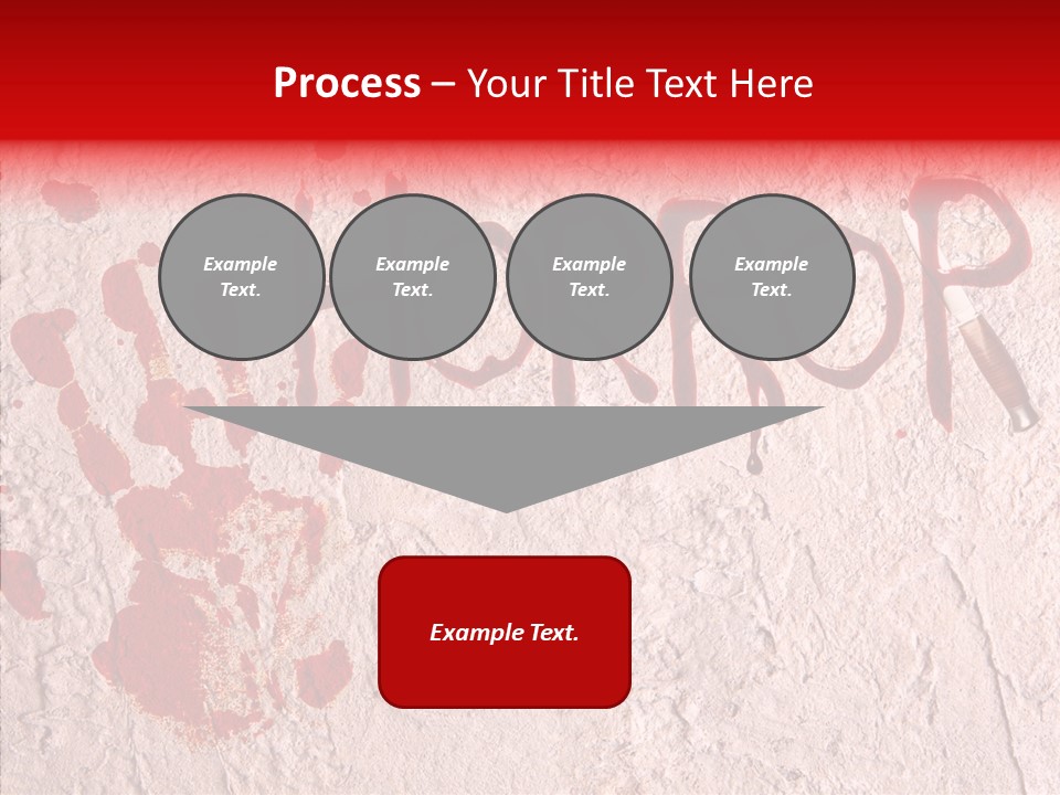 Sign Hand Print Scary PowerPoint Template