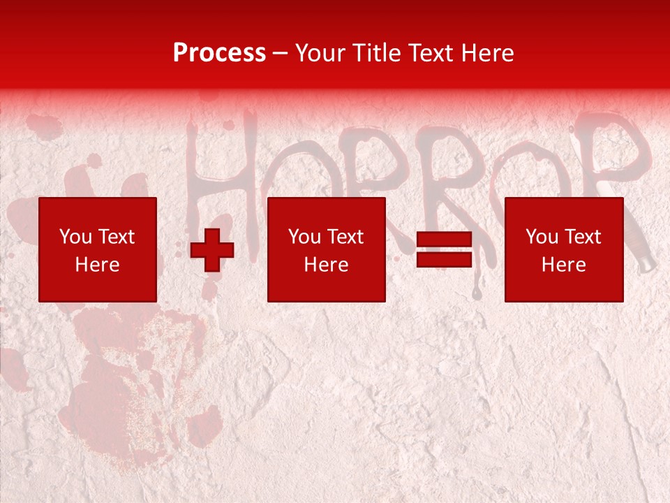 Sign Hand Print Scary PowerPoint Template