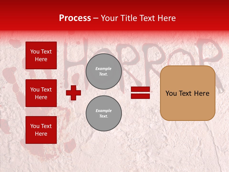 Sign Hand Print Scary PowerPoint Template