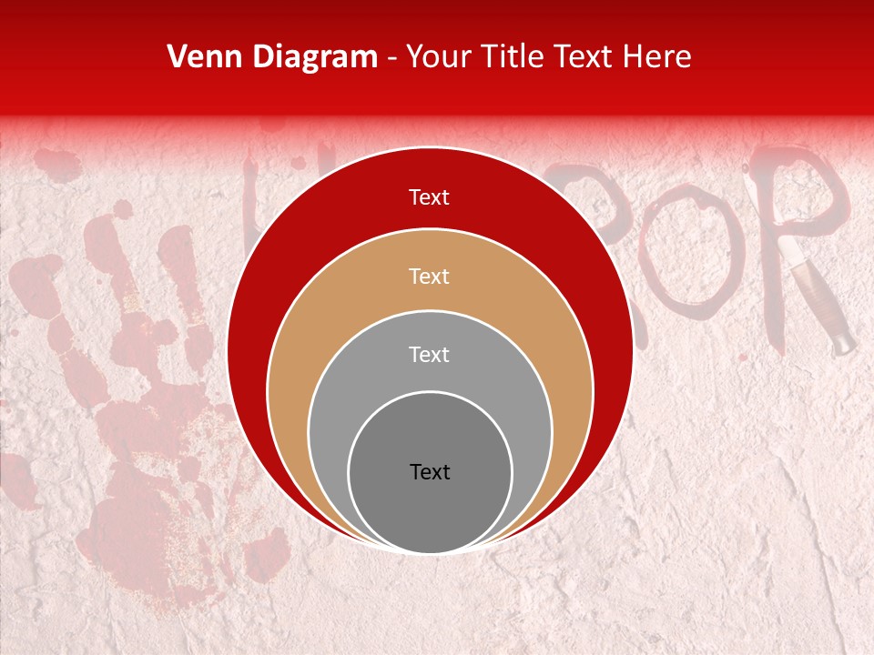 Sign Hand Print Scary PowerPoint Template