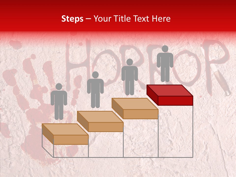 Sign Hand Print Scary PowerPoint Template