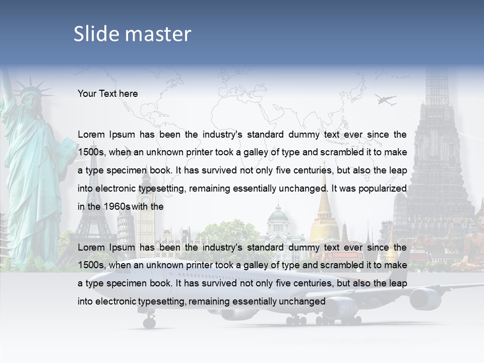 Mahal Earth Blue PowerPoint Template