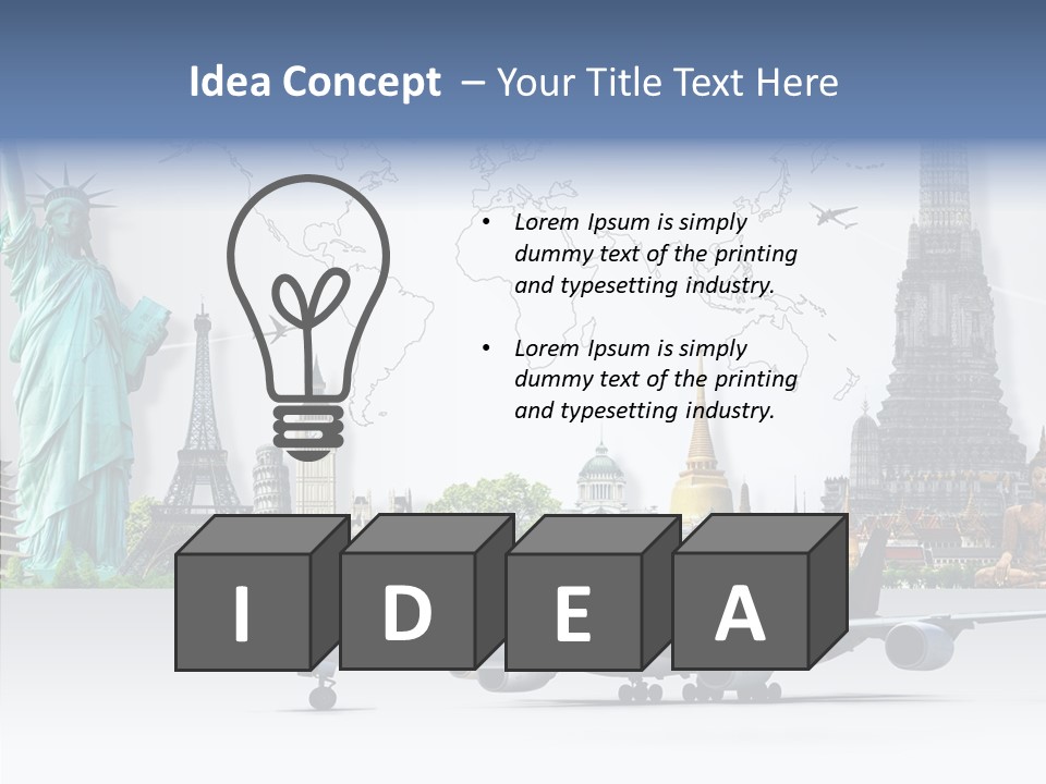 Mahal Earth Blue PowerPoint Template