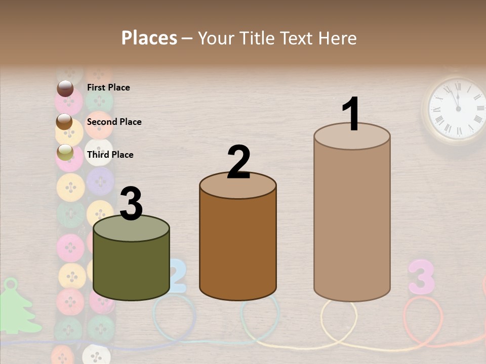 Board Pink Needle PowerPoint Template